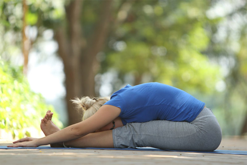 seated forward bend pose